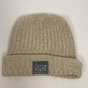 Love Your Melon Cream Knit Cotton Made in the USA Stocking Hat